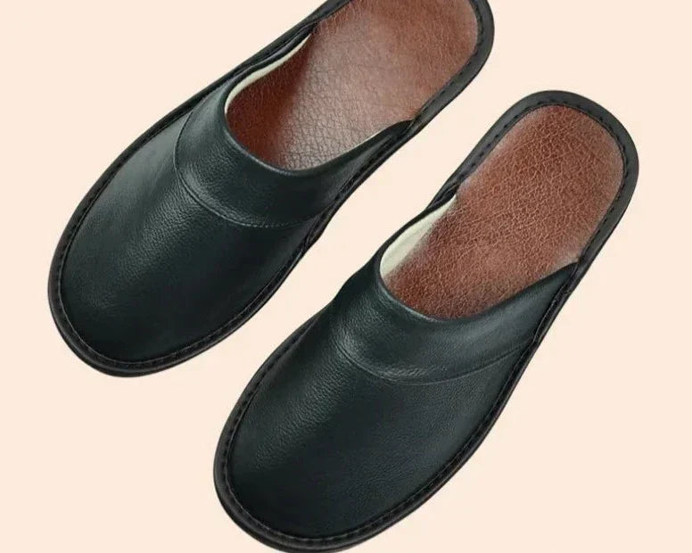 Musa | Polished Slip-On Mens Slippers with Arch Support