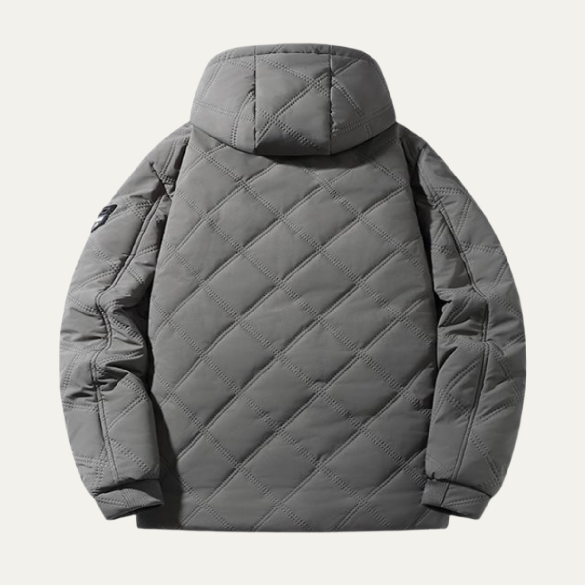 Musa | Sophisticated Quilted Mens Parka Jacket with Faux Fur Hood