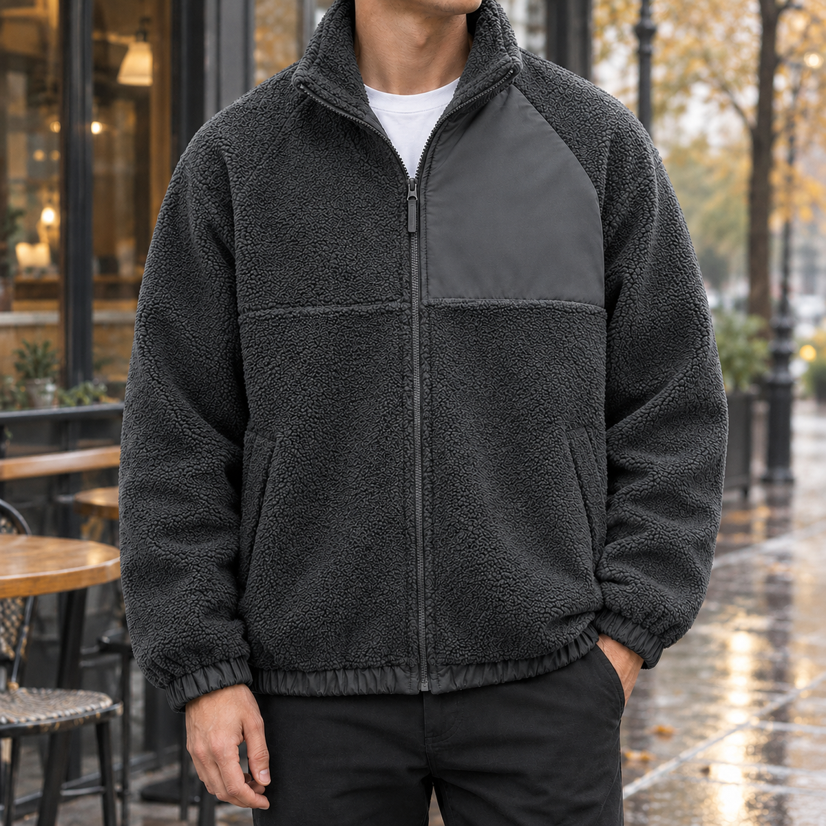 Myles | Classic Full Zip Mens Fleece Jacket