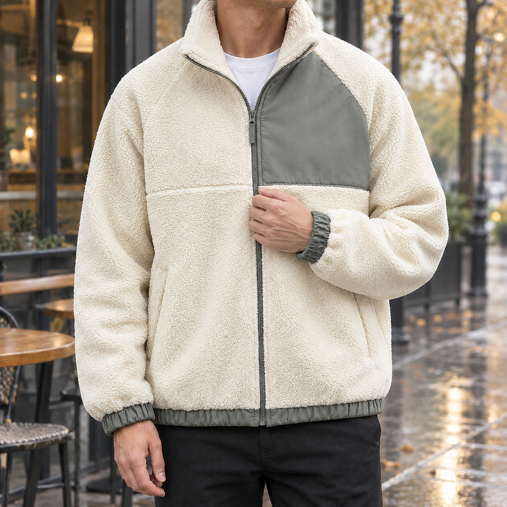 Myles | Classic Full Zip Mens Fleece Jacket