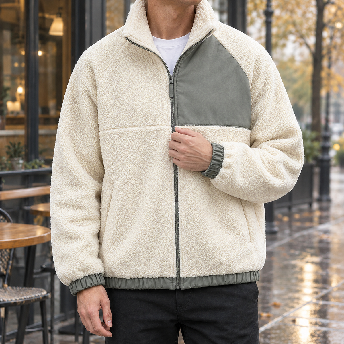Myles | Classic Full Zip Mens Fleece Jacket