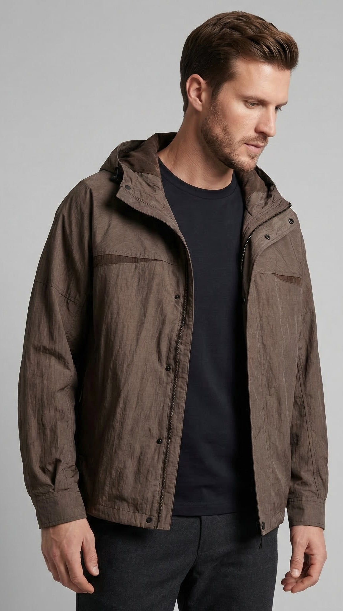 Myles | Stylish Lightweight Hooded Waterproof Jacket