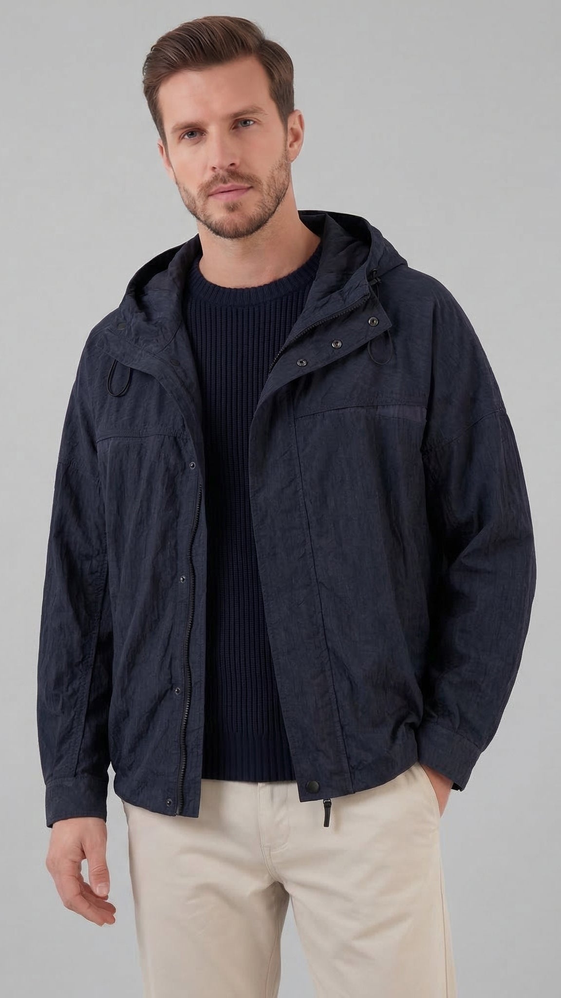 Myles | Stylish Lightweight Hooded Waterproof Jacket