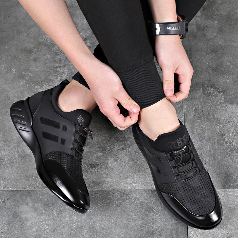 Nathan | Classic Orthopedic Sneakers Men Toggle Lace Trainers