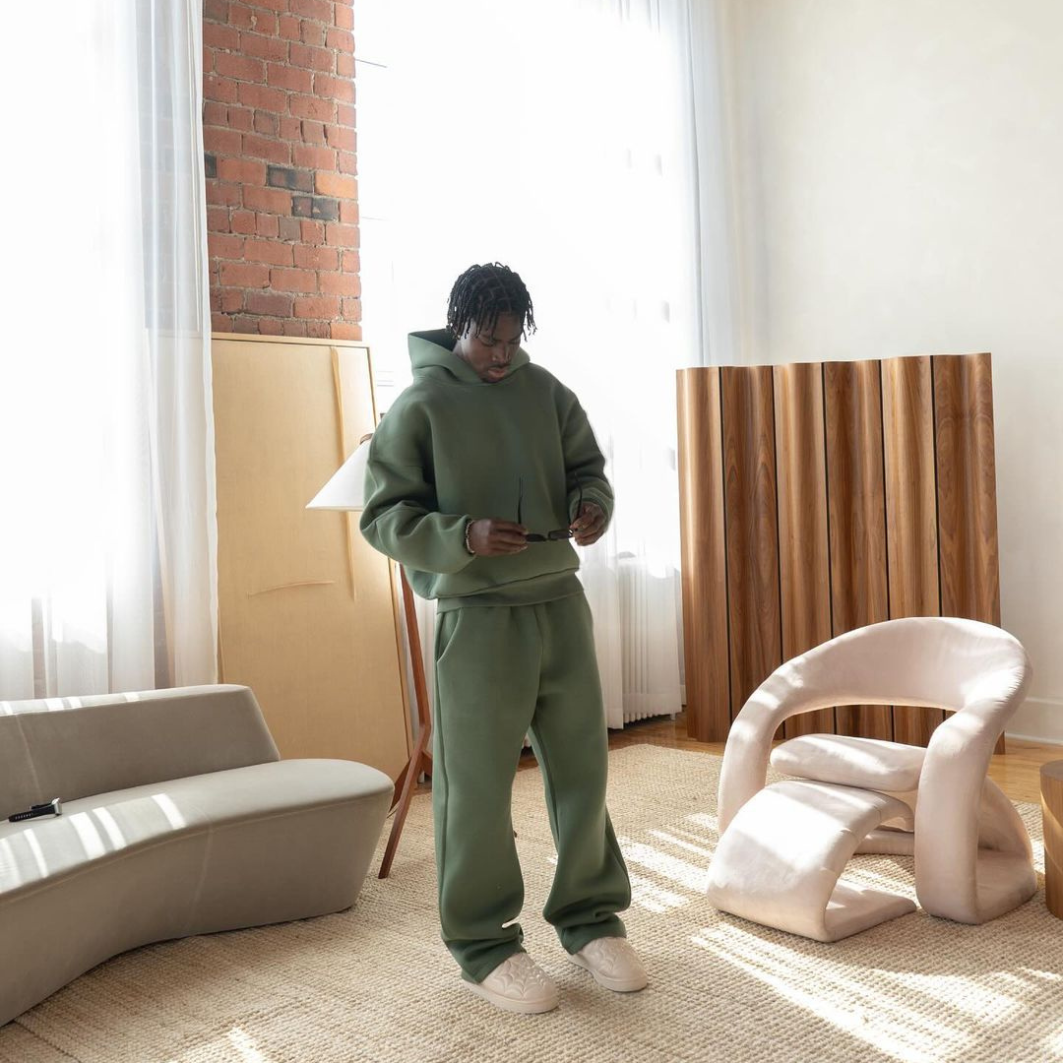 Nathan | Classic Oversized Hooded Tracksuit Set