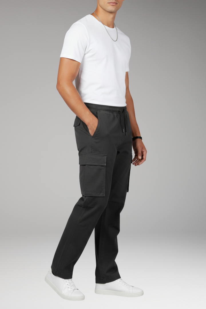 Nathan | Effortless Elastic Waist Cargo Trousers