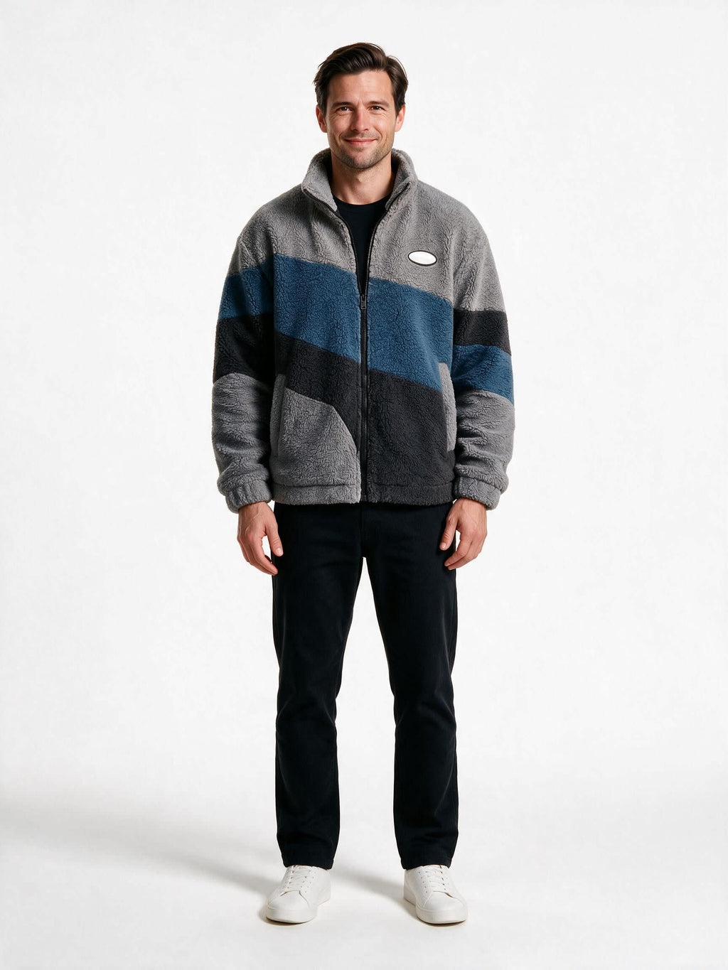 Noah | Oversized Zip Up Mens Fleece Jacket