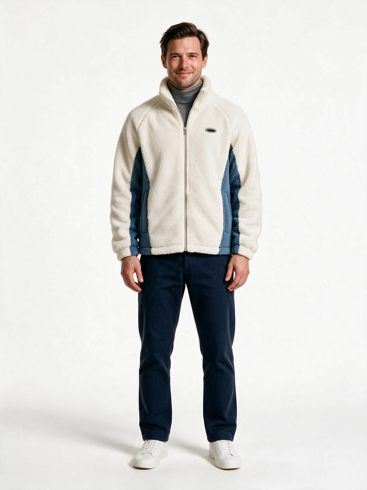 Noah | Oversized Zip Up Mens Fleece Jacket