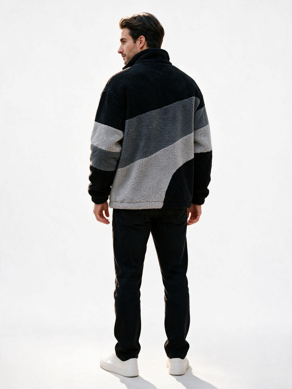 Noah | Oversized Zip Up Mens Fleece Jacket