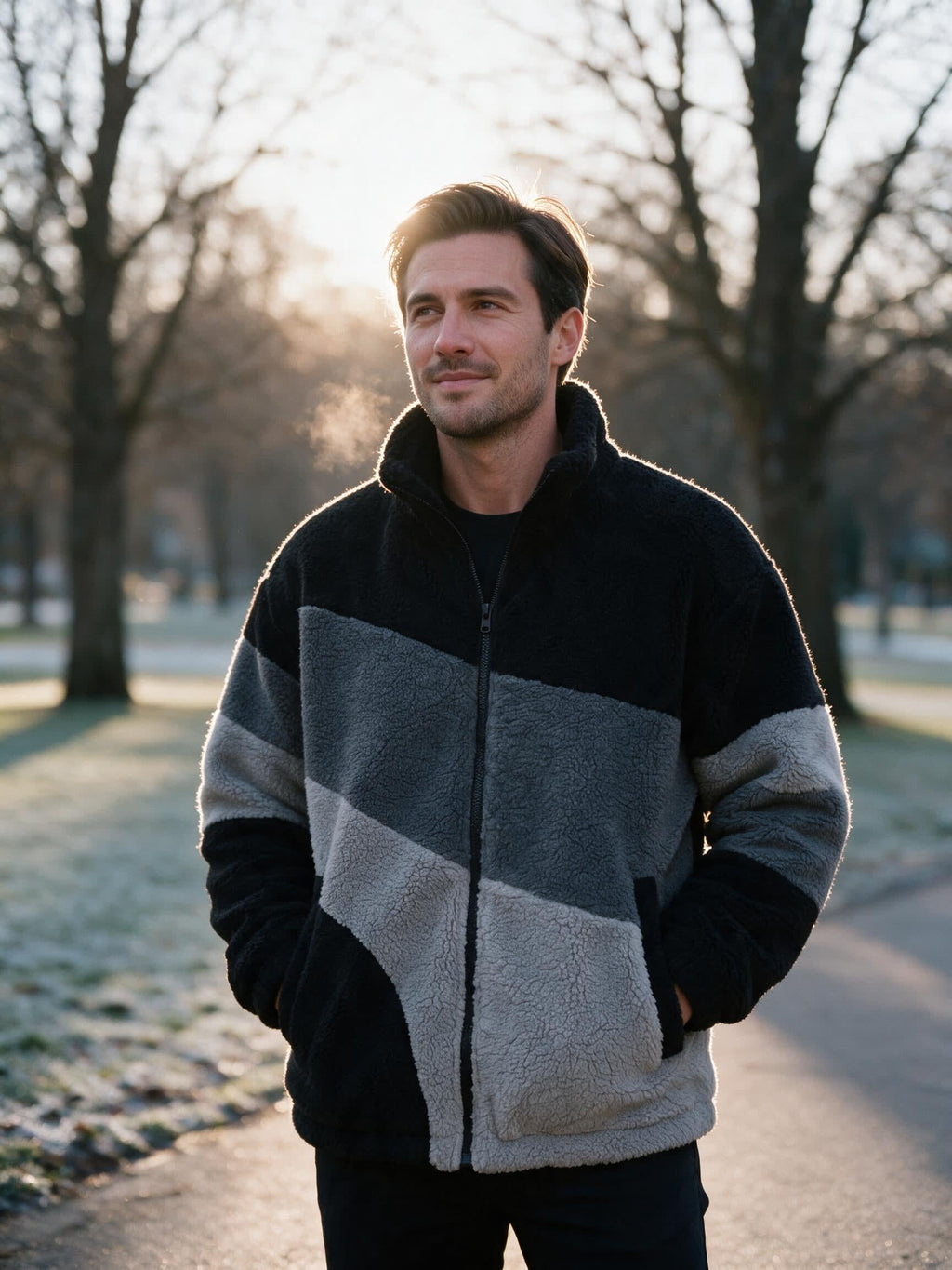 Noah | Oversized Zip Up Mens Fleece Jacket
