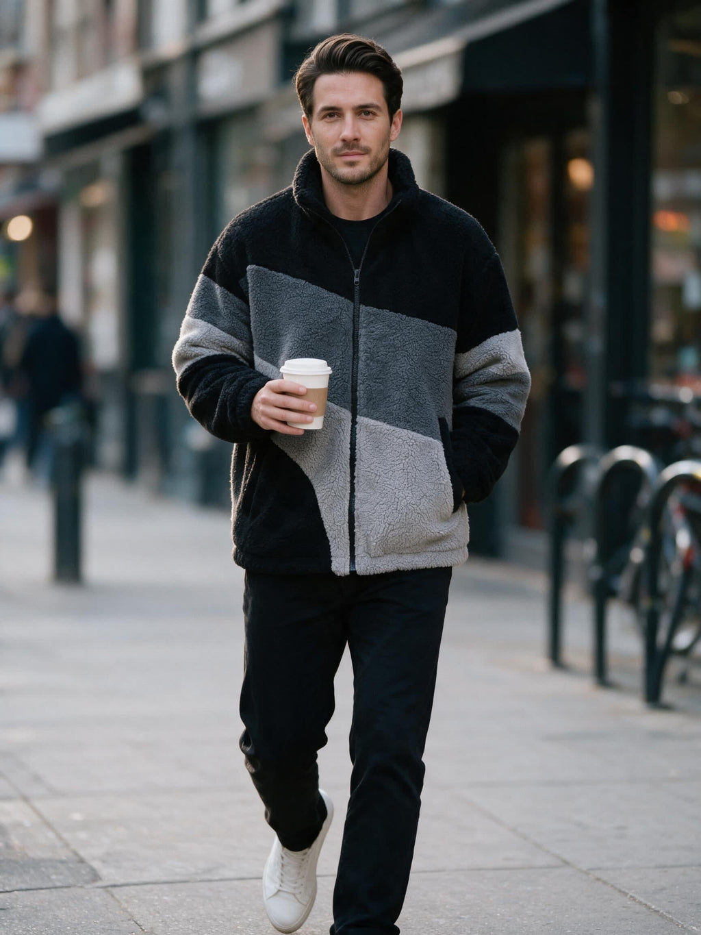 Noah | Oversized Zip Up Mens Fleece Jacket