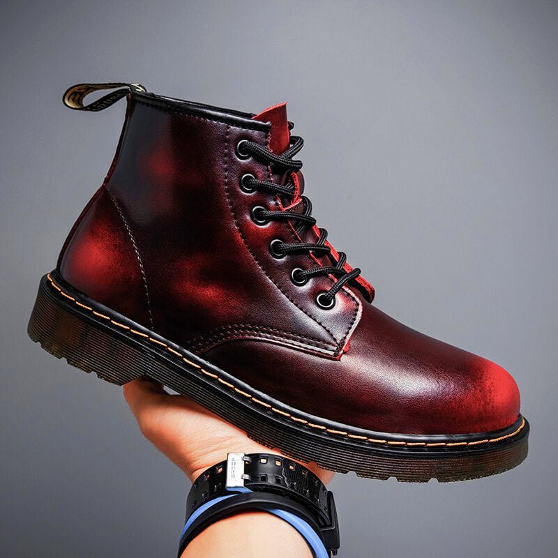 Noah | Refined Vintage Lace-Up Ankle Boots for Men