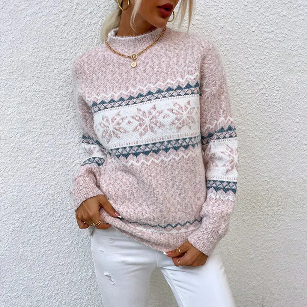 Nora | Graceful Snowflake Christmas Jumper for Women