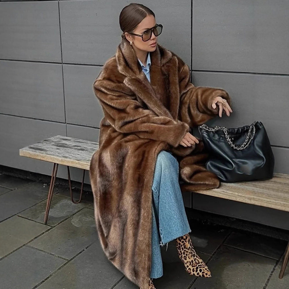 Nora | Sophisticated Oversized Faux Fur Coat