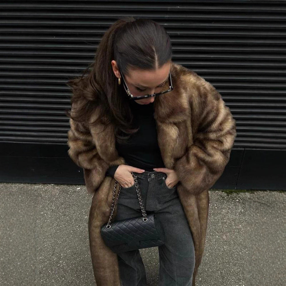 Nora | Sophisticated Oversized Faux Fur Coat