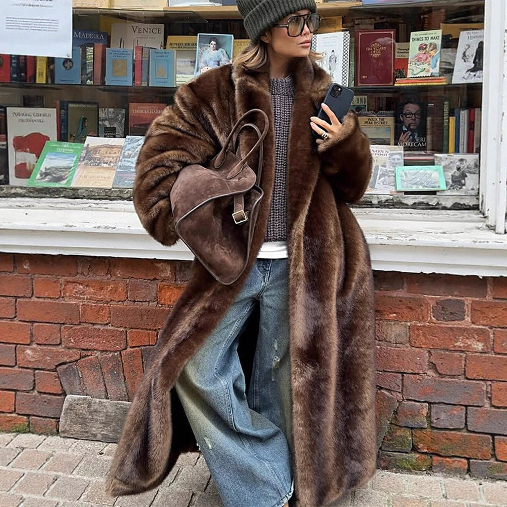 Nora | Sophisticated Oversized Faux Fur Coat