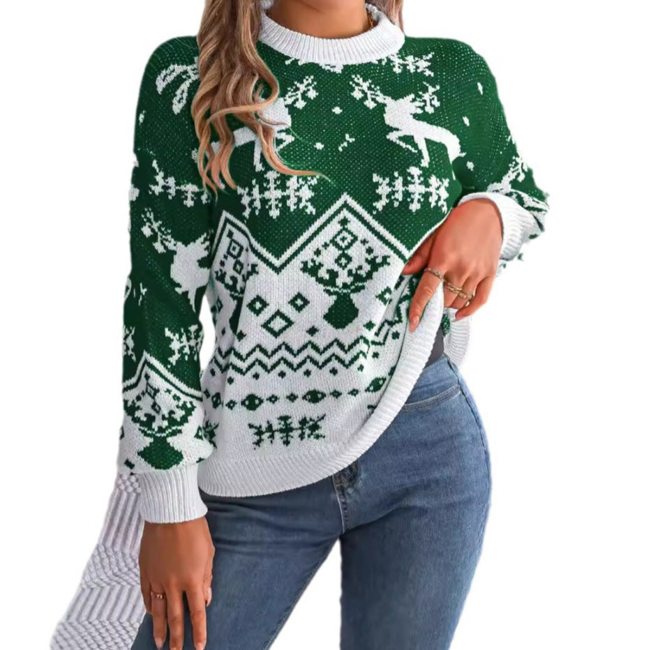 Nova | Reindeer Fair Isle Ladies Xmas Jumpers