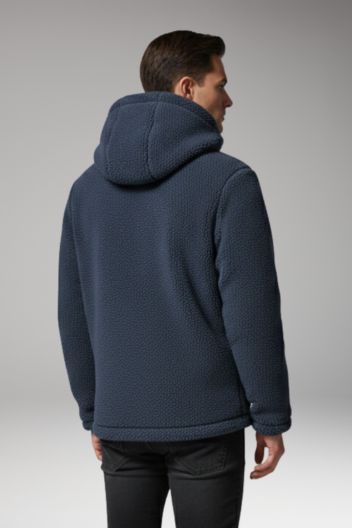 Oakley | Polished Sherpa Hooded Fleece Jacket with Zip Pocket