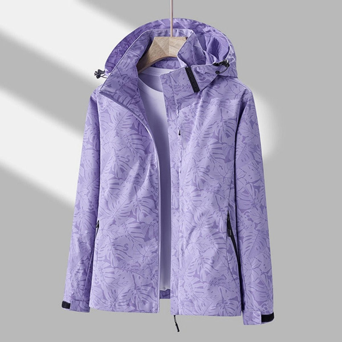 Olive | Polished Lightweight Waterproof Hooded Jacket