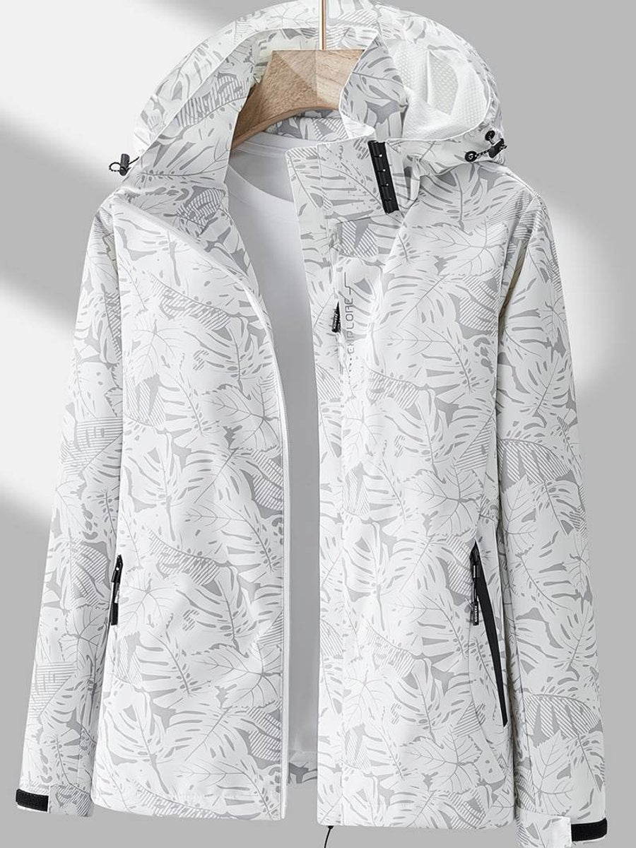 Olive | Polished Lightweight Waterproof Hooded Jacket