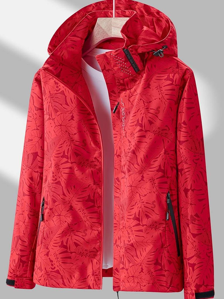 Olive | Polished Lightweight Waterproof Hooded Jacket