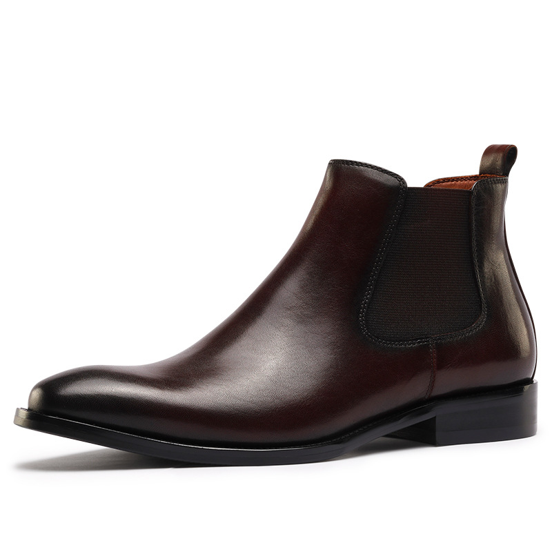 Oliver | Polished Slip-On Chelsea Mens Boots