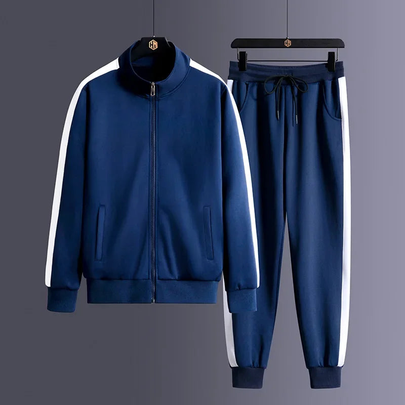 Oliver | Timeless Zip-Up Tracksuit with Contrast Stripe Joggers