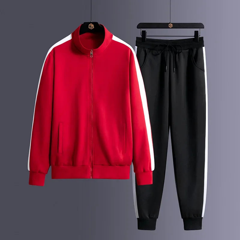 Oliver | Timeless Zip-Up Tracksuit with Contrast Stripe Joggers