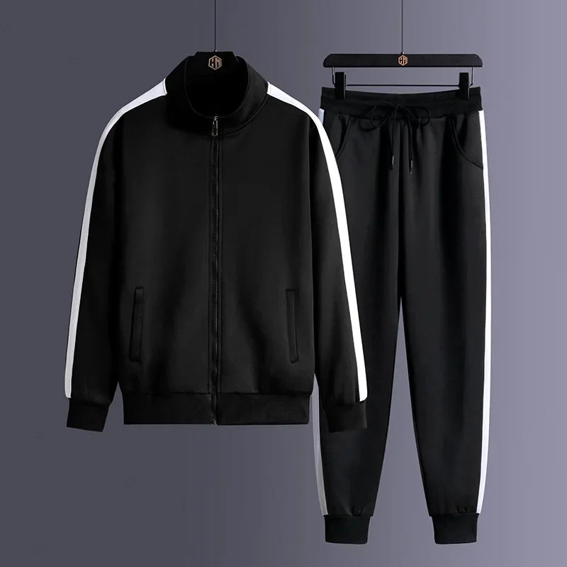 Oliver | Timeless Zip-Up Tracksuit with Contrast Stripe Joggers