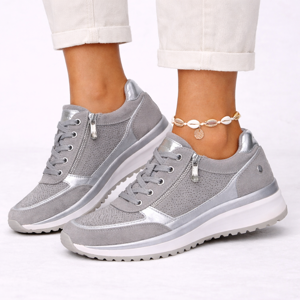 Olivia | Sophisticated Orthopedic Shoes Lace-Up Platform Trainers