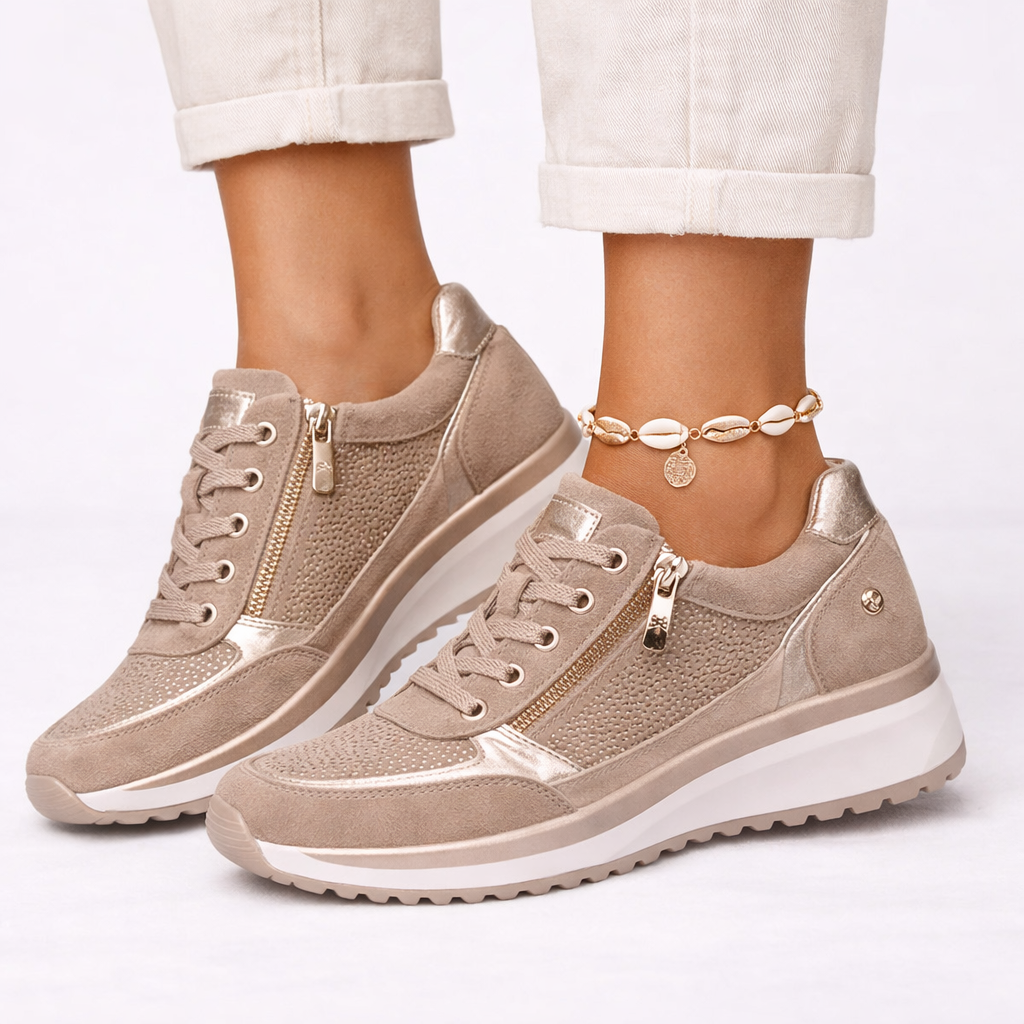 Olivia | Sophisticated Orthopedic Shoes Lace-Up Platform Trainers