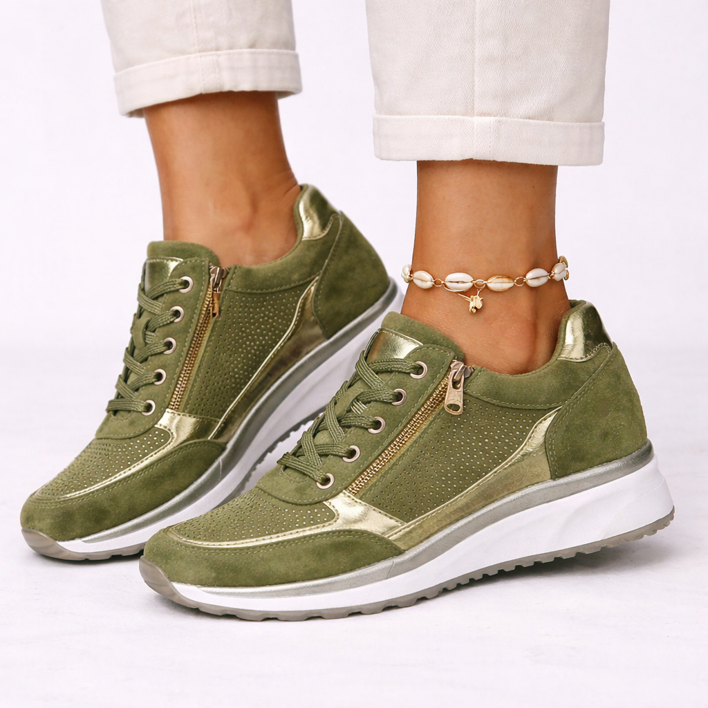 Olivia | Sophisticated Orthopedic Shoes Lace-Up Platform Trainers