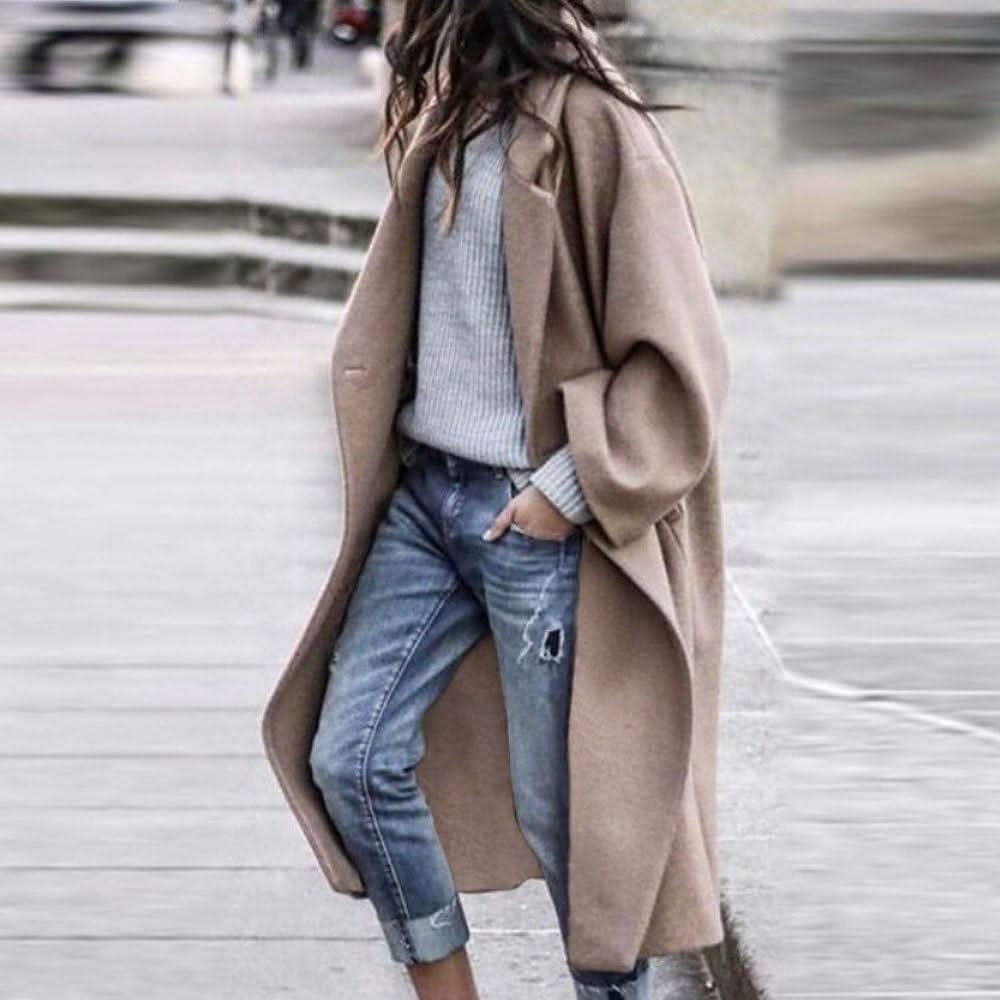 Olivia | Timeless Oversized Long Wool Coat