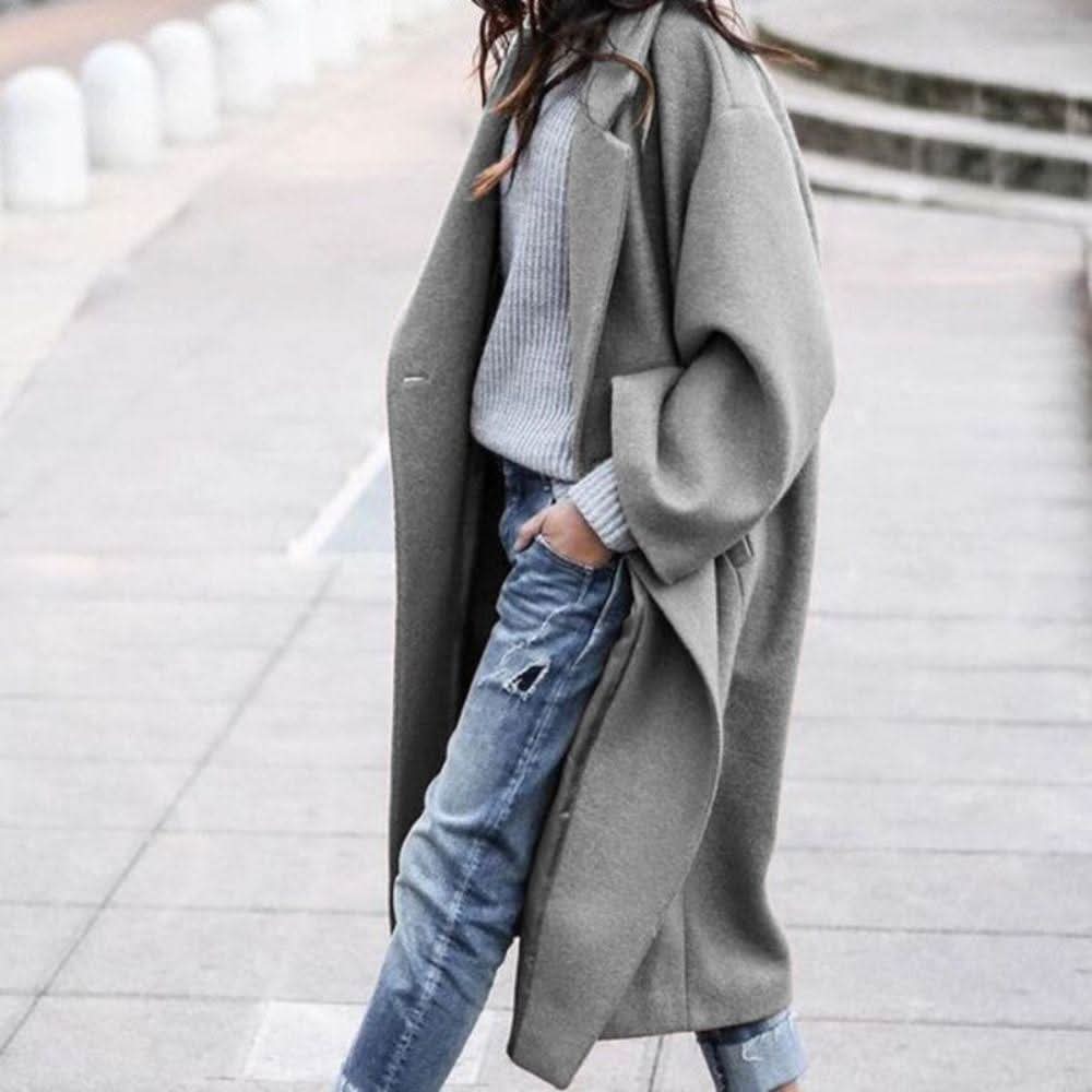 Olivia | Timeless Oversized Long Wool Coat