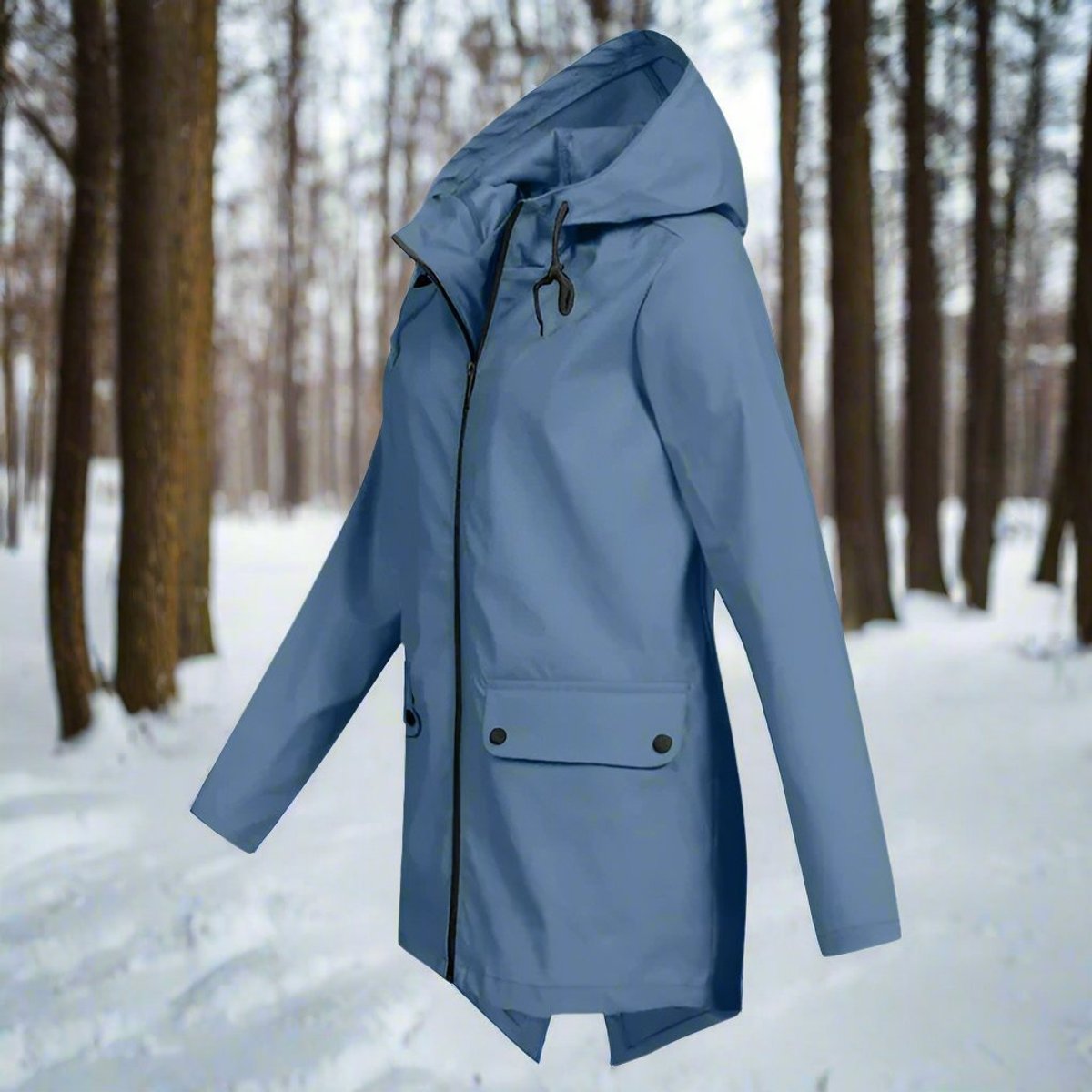 Ophelia | Relaxed Hooded Waterproof Jacket with Zip-Up Front