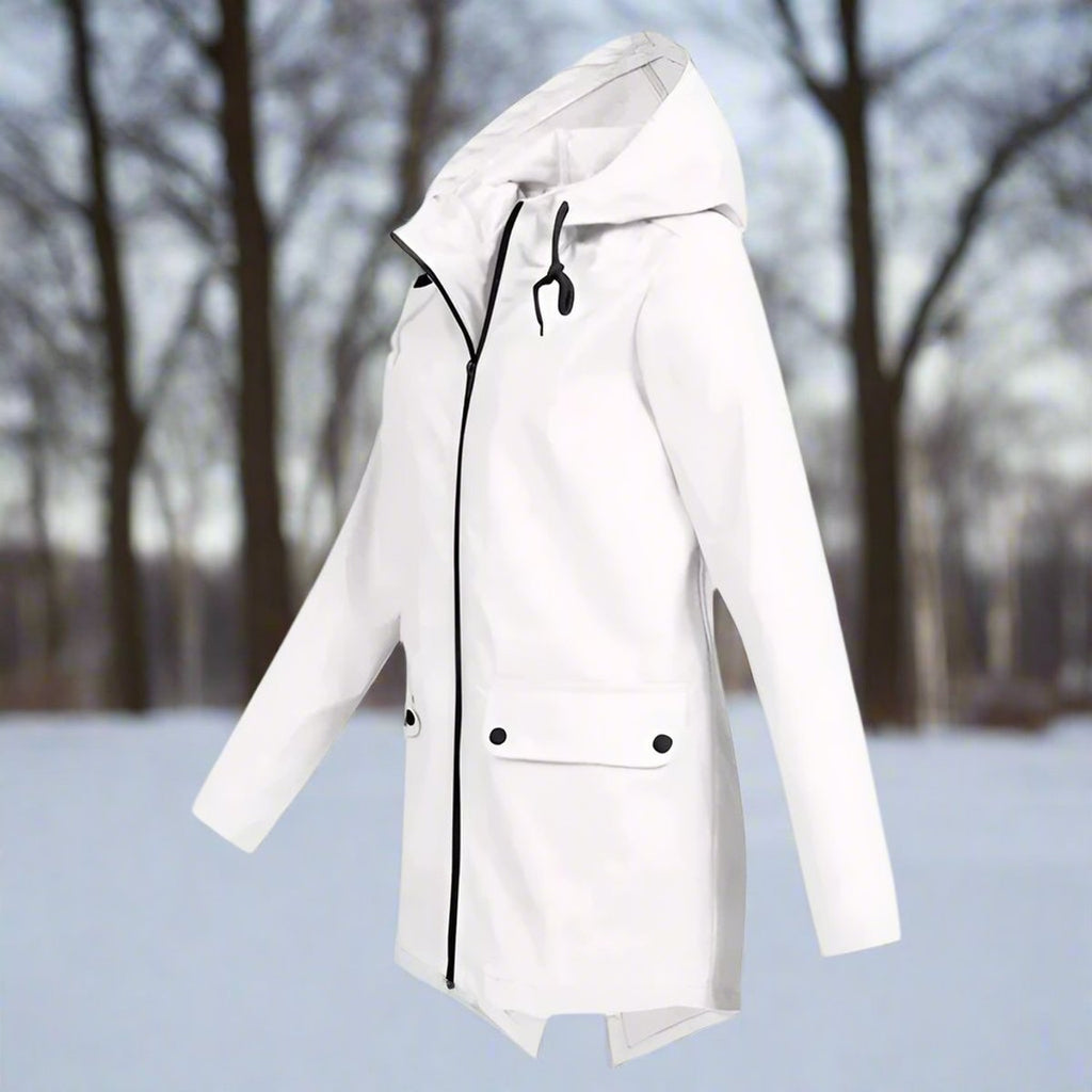 Ophelia | Relaxed Hooded Waterproof Jacket with Zip-Up Front