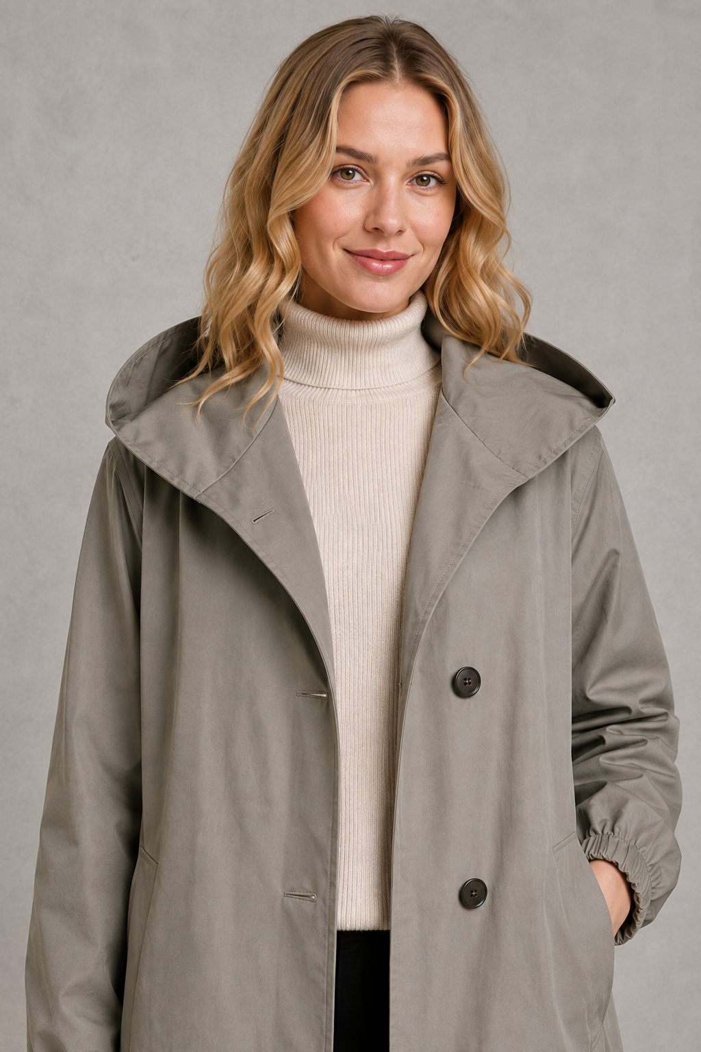 Orla | Chic Hooded Longline Waterproof Jacket