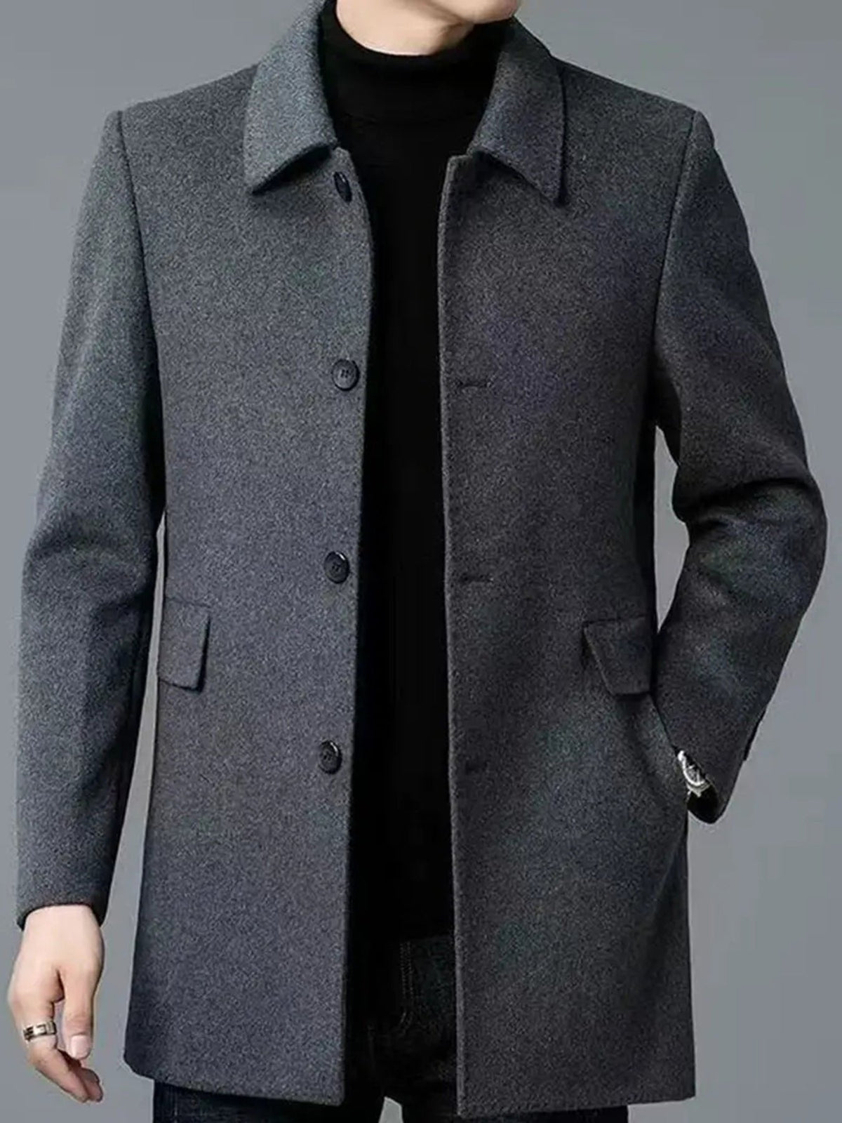 Oscar | Classic Tailored Mens Coats Single-Breasted Trench Coat
