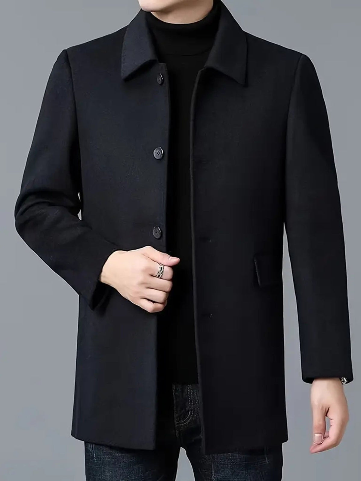 Oscar | Classic Tailored Mens Coats Single-Breasted Trench Coat
