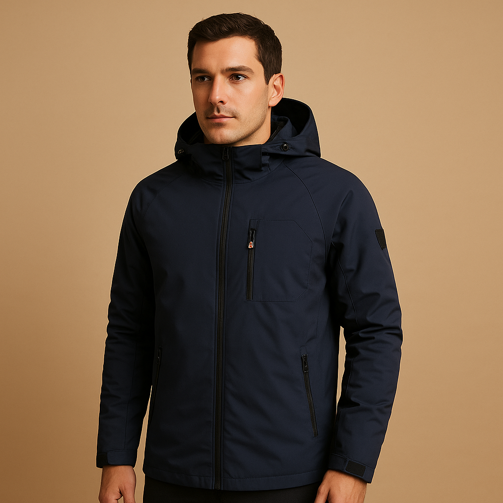 Oscar | Effortless Hooded Waterproof Jacket with Zip Pockets