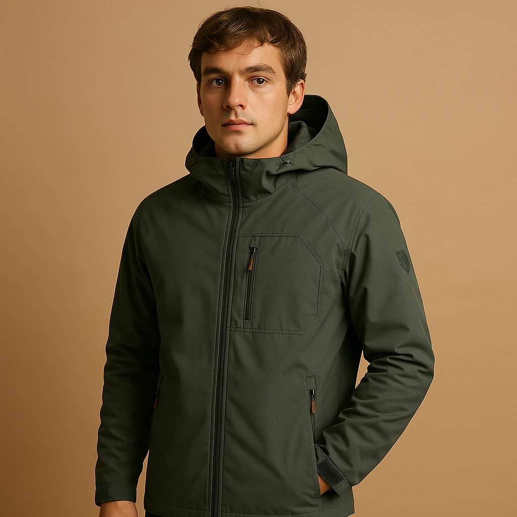 Oscar | Effortless Hooded Waterproof Jacket with Zip Pockets