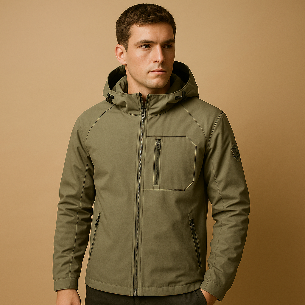 Oscar | Effortless Hooded Waterproof Jacket with Zip Pockets