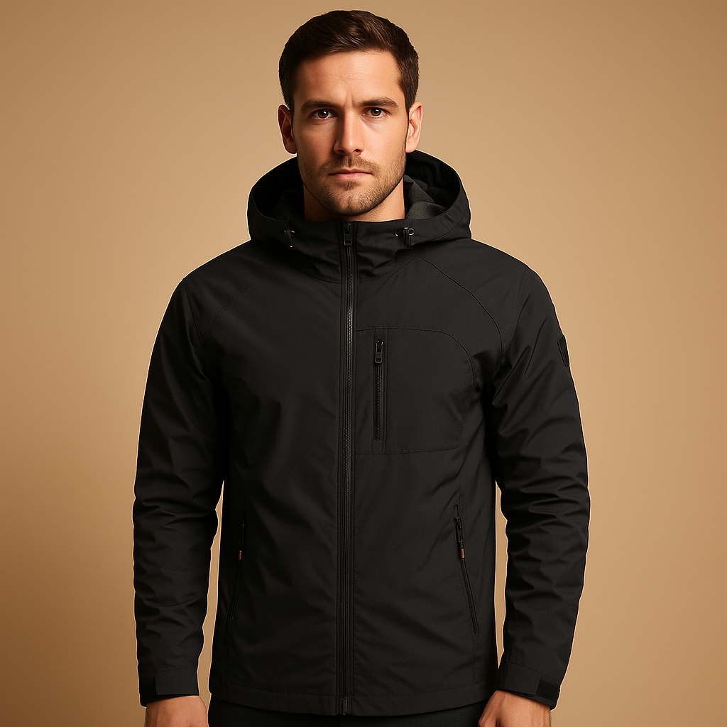 Oscar | Effortless Hooded Waterproof Jacket with Zip Pockets