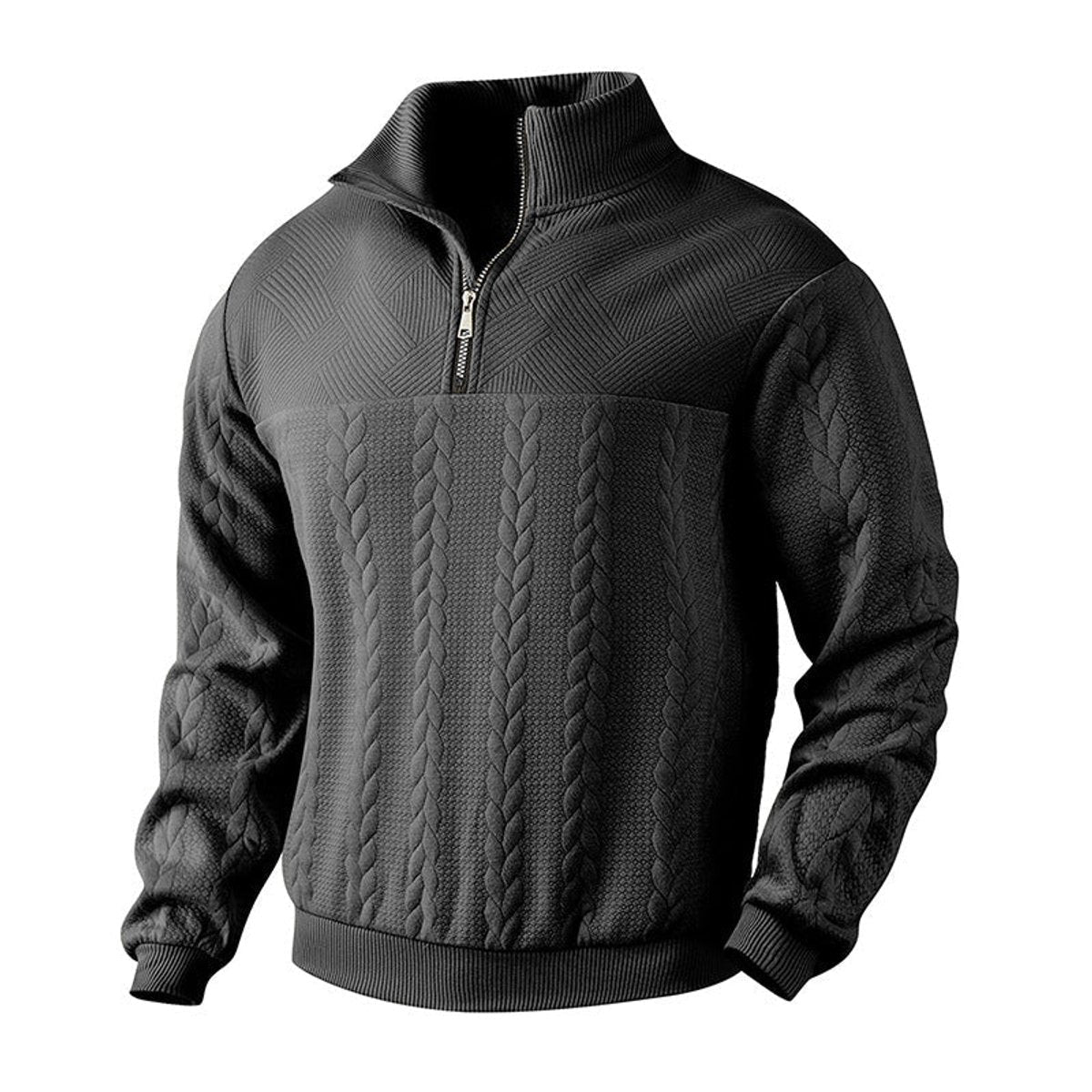 Oscar | Sophisticated Quarter Zip Mens Knit Jumper
