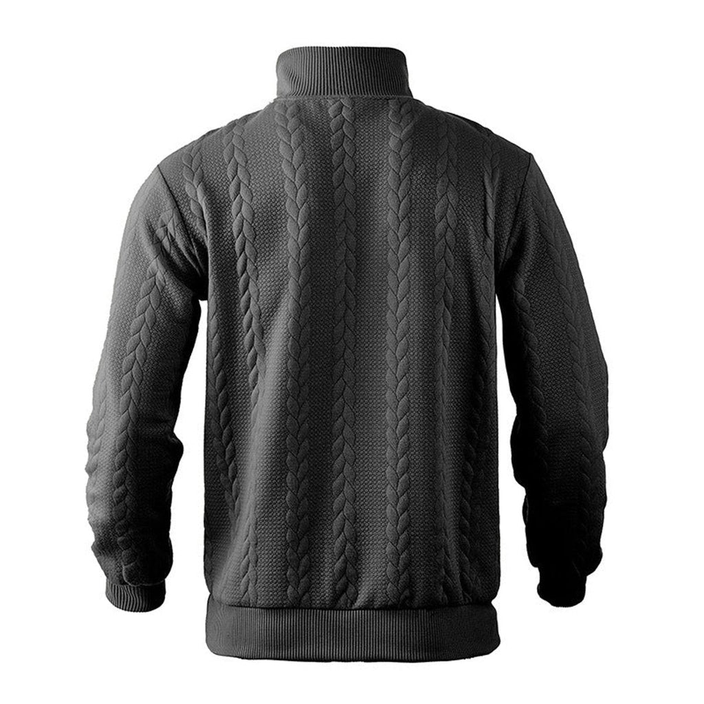 Oscar | Sophisticated Quarter Zip Mens Knit Jumper