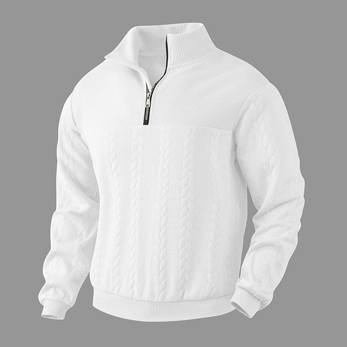 Oscar | Sophisticated Quarter Zip Mens Knit Jumper