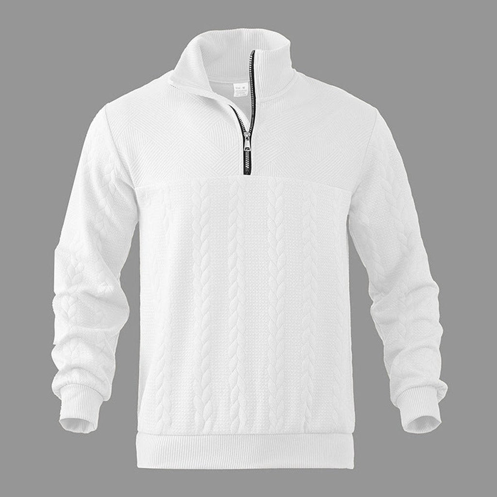 Oscar | Sophisticated Quarter Zip Mens Knit Jumper