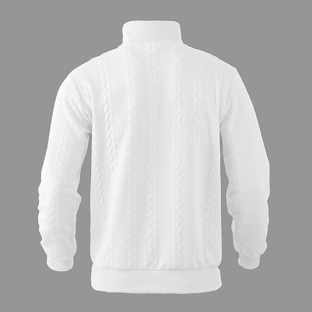 Oscar | Sophisticated Quarter Zip Mens Knit Jumper