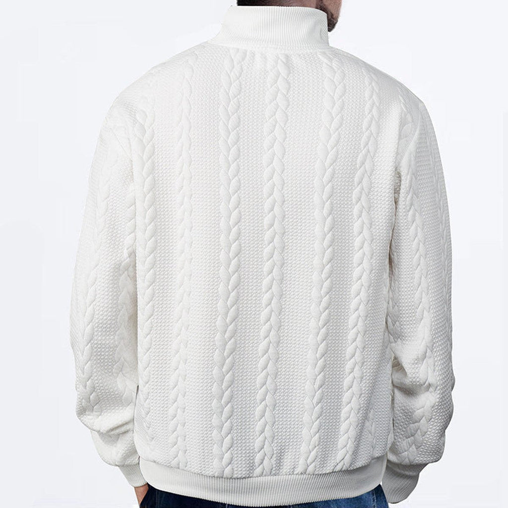 Oscar | Sophisticated Quarter Zip Mens Knit Jumper