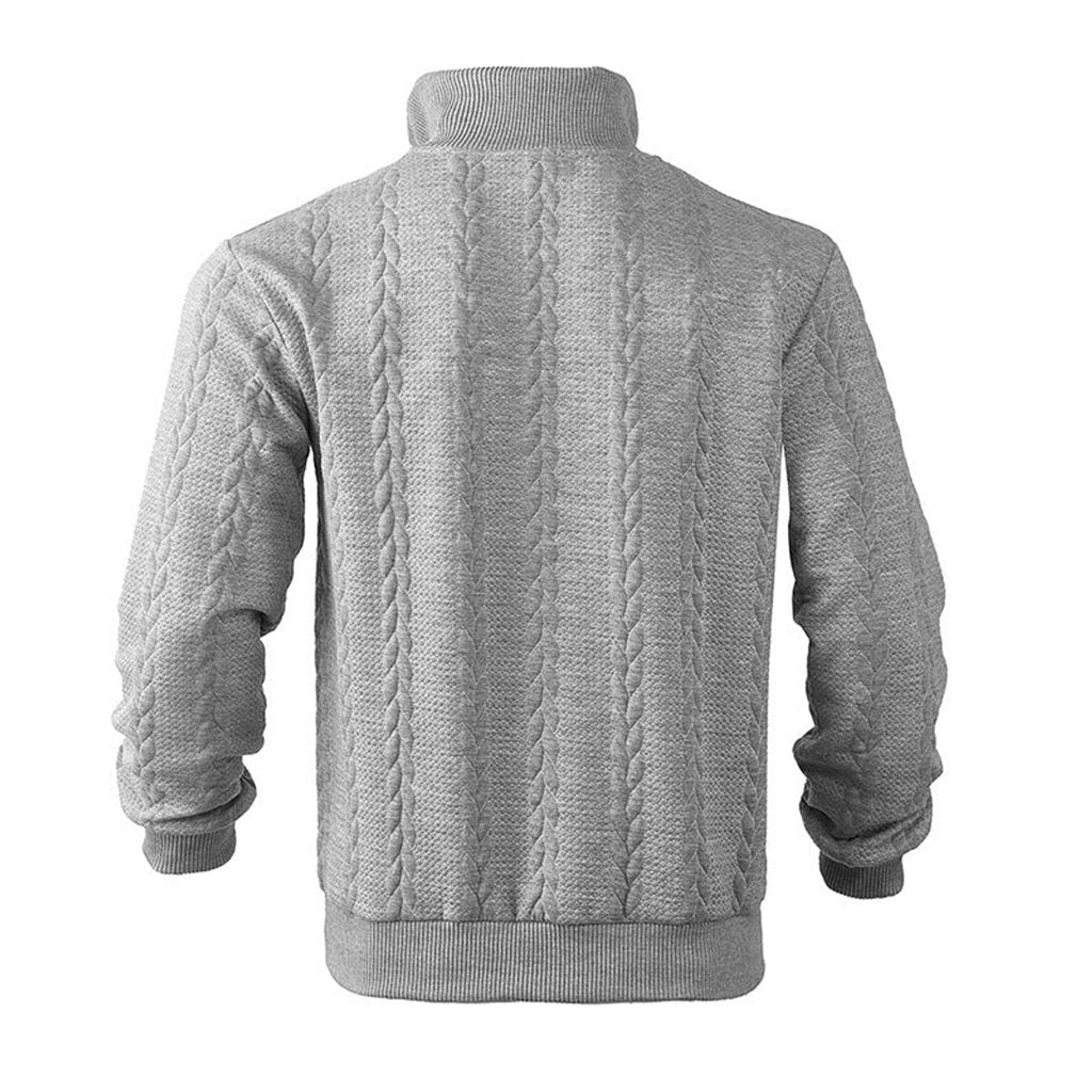 Oscar | Sophisticated Quarter Zip Mens Knit Jumper
